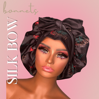 DYNASTY SILK BOW BONNET